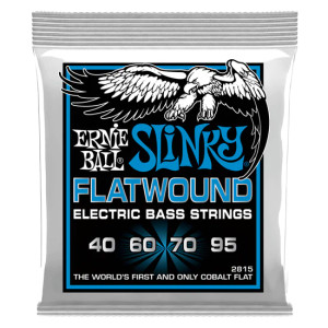 Ernie Ball Flatwound Slinky Electric Bass Strings - 40-95 Ernie Ball Flatwound Slinky Electric Bass Strings - 40-95