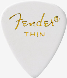 Fender 351 Celluloid Thin - White - 12 picks Fender 351 Celluloid Thin - White - 12 picks
