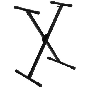 On-Stage Single-X Keyboard Stand with Lok-Tight Construction On-Stage Single-X Keyboard Stand with Lok-Tight Construction