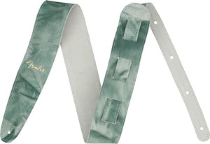 Fender Tie Dye Leather Strap - Sage Green - 2" Fender Tie Dye Leather Strap - Sage Green - 2"