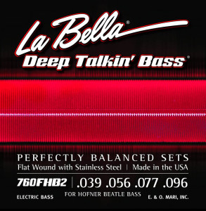 Labella "Beatle" 39-96 Flatwound  Stainless Steel Bass Strings Labella "Beatle" 39-96 Flatwound  Stainless Steel Bass Strings