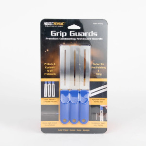 Music Nomad Grip Guards - 3 Pro Fretboard Guards for Small, Medium, Jumbo Fret Sizes