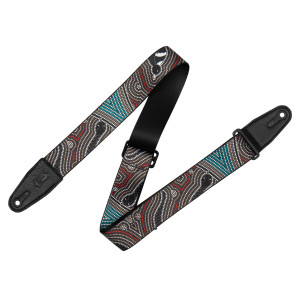 Levy's 2" Poly Down Under Guitar Strap - Bird & Snake Design Levy's 2" Poly Down Under Guitar Strap - Bird & Snake Design