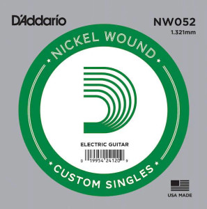 D'Addario Single String - XL Nickel Wound 052