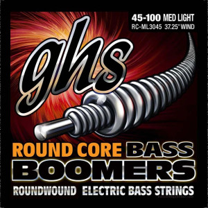 GHS Bass Boomers 45-100 - Round Core - Medium Light Strings Set GHS Bass Boomers 45-100 - Round Core - Medium Light Strings Set