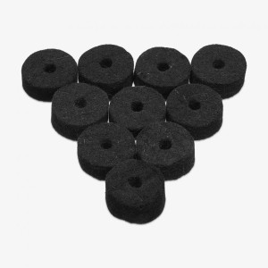 Ahead Wool Cymbal Felts - Jet Black - 10 Pack Ahead Wool Cymbal Felts - Jet Black - 10 Pack