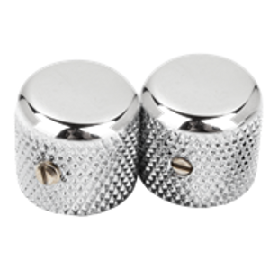 FENDER Pure Vintage '52 Tele Knurled Knob Set - Chrome - 2pcs FENDER Pure Vintage '52 Tele Knurled Knob Set - Chrome - 2pcs