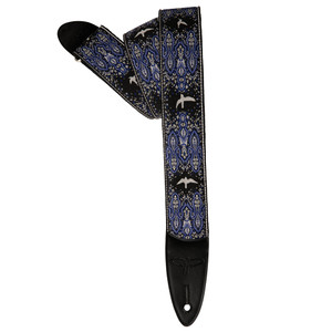 PRS 2" Guitar Strap, Custom Jacquard Birds Fleur - Violet PRS 2" Guitar Strap, Custom Jacquard Birds Fleur - Violet