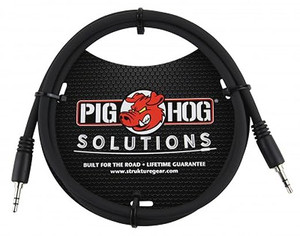Pig Hog 9ft 3.5mm TRS to 3.5mm TRS Cable PVC Pig Hog 9ft 3.5mm TRS to 3.5mm TRS Cable PVC