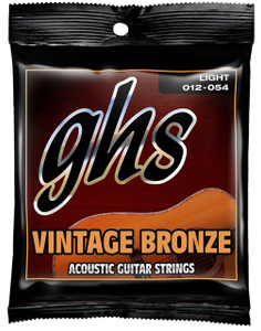 GHS Aco Gtr Vintage Bronze 12-54 - Light - Strings Set