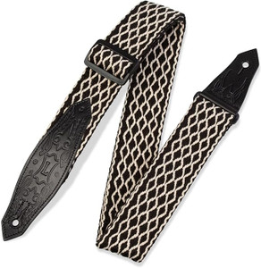 Levy's Cotton Strap - Black/White Levy's Cotton Strap - Black/White