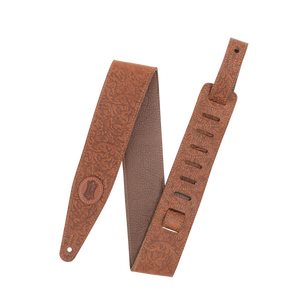 LEVY'S Florentine Dlx Leather Strap - Brown - 2.5" Wide