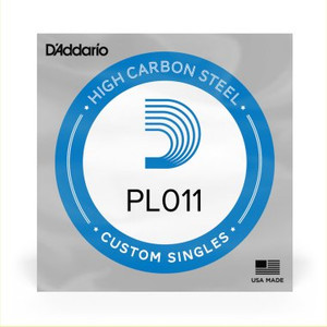 D'Addario Single String - Plain Steel 011