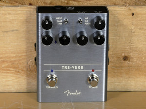 Fender Tre-Verb Digital Reverb/Tremolo Effects Pedal "Excellent Condition"