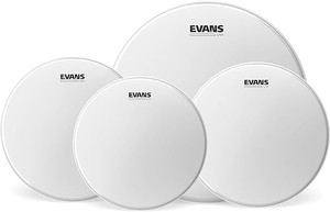Evans Drum Heads - UV1 Coated Rock Tom Pack (10", 12", 16") with 14" UV1 Coated Snare Batter