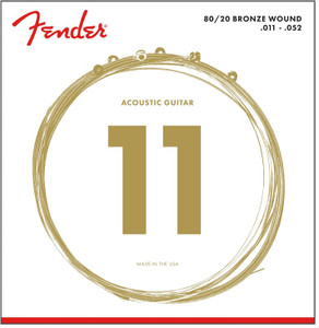 Fender 80/20 Bronze Acoustic Strings 11-52