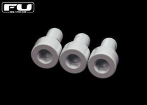 FU-TONE Titanium Nut Clamping Screw Set (3) - White FU-TONE Titanium Nut Clamping Screw Set (3) - White