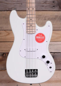 Squier Sonic Bronco Bass Arctic White w/ Maple  Fingerboard