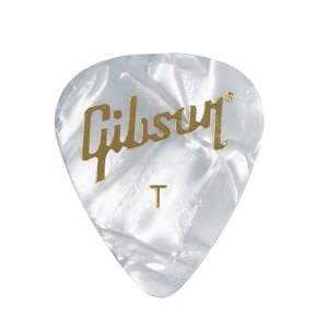 GIBSON Pearloid White Pick Pack - Thin - 12pc GIBSON Pearloid White Pick Pack - Thin - 12pc