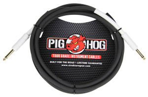 Pig Hog 10ft 1/4" - 1/4" 8mm Inst. Cable Pig Hog 10ft 1/4" - 1/4" 8mm Inst. Cable