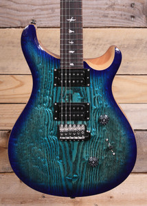 PRS SE Custom 24 Burled Ash Limited Edition Lake Blue w/ Gigbag