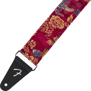 Fender Satin Dragon Strap, Wine Fender Satin Dragon Strap, Wine