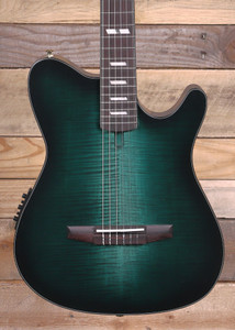 Ibanez FRH20FMN Nylon Acoustic/Electric Guitar Dark Emerald Green