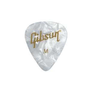 Gibson, Pearloid White Picks, 12-Pack