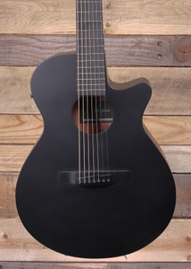 Ibanez AEG721 7-String Acoustic/Electric Guitar  Black Out