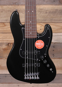Squier Affinity Series Jazz VI 6-String Bass  Black Metallic