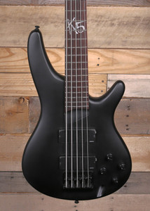 Ibanez K5 Fieldy Signature 5-String  Bass Flat Black