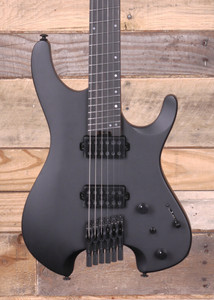 Ibanez QX52B Headless Multi-Scale Electric Guitar Weathered Black w/ Gigbag