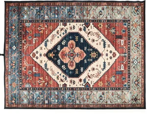 AHEAD Hinged Drum Mat -  Red&Blue