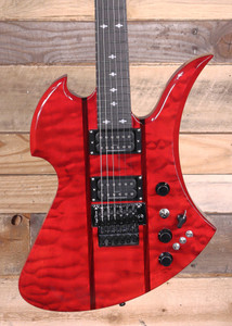 BC Rich Mockingbird Legacy ST Electric Guitar Transparent Red w/ Floyd  Rose