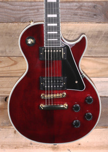 Epiphone Jerry Cantrell "Wino" Les Paul Custom Electric Guitar Dark Wine Red w/ Case "Excellent Condition"