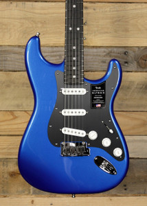 Fender American Ultra II Stratocaster Electric Guitar Noble Blue w/ Case "Mint Condition"