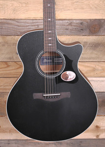 Ibanez AE140 Acoustic/Electric Guitar Weathered Black Open Pore Top