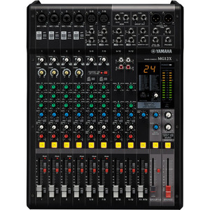 YAMAHA MG12X CV Mixer - 12-input, 4-bus mixer, effects 4 channels of single-knob compression