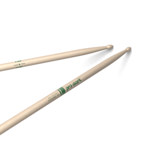 ProMark Classic Forward 5A Raw Hickory Drumstick, Oval Wood Tip - 1