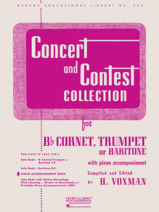 Rubank Concert and Contest Collection for Bb Cornet, Trumpet, & Baritone T.C. - Piano Accompaniment