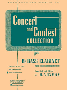 Rubank Concert and Contest Collections for Bb Bass Clarinet - Piano Accompaniment