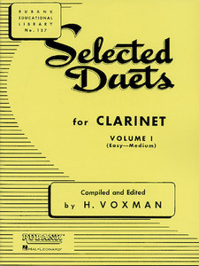 Rubank Selected Duets for Clarinet - Vol 1