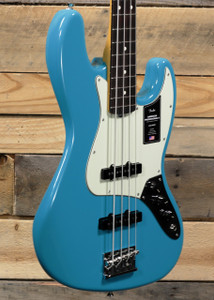 Fender American Professional II Jazz Bass Miami Blue w/ Case "Mint Condition"