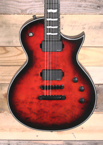 ESP E-II Eclipse QM Electric Guitar See Thru Black Cherry Sunburst w/ Case
