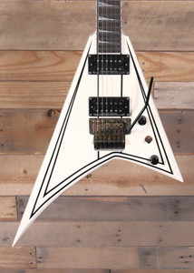 Jackson Pro Series Rhoads RR3 Electric Guitar Ivory w/ Black Pinstripes "Excellent Condition"
