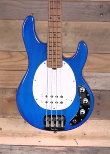 Music Man Short Scale StingRay Bass Translucent Blue w/ Case