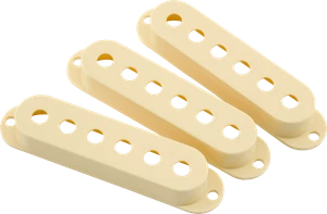 Fender Road Worn Stratocaster Pickup Cover Set - Aged White