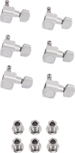 Fender American Pro Staggered Stratocaster®/Telecaster® Tuning Machine Sets - Chrome