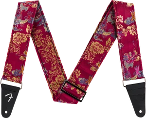 Fender Satin Dragon Straps - Wine, 2 in. (50.8 mm)