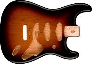 Fender Classic Series 60's Stratocaster® SSS Alder Body Vintage Bridge Mount - 3-Color Sunburst - 3-Color Sunburst, Alder